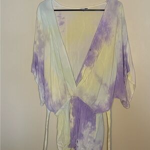 Fashion Nova Pastel Tie-Dye Jumpsuit